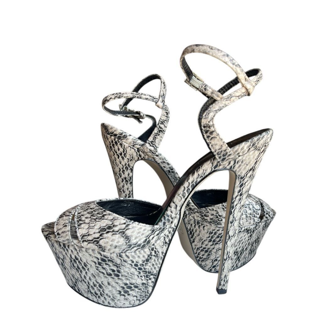 SHOEDAZZLE AVIVA HEELS Natural Snake - Picture 4 of 5